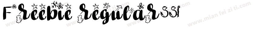 Freebie regular字体转换